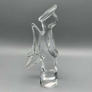 The Toscany Collection 24% Lead Crystal Clear Solid Angel Figurine 9” Japan